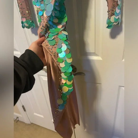 NWOT Mermaid Catsuit Bodysuit Unitard Aerial Circus Costume - Picture 9 of 16